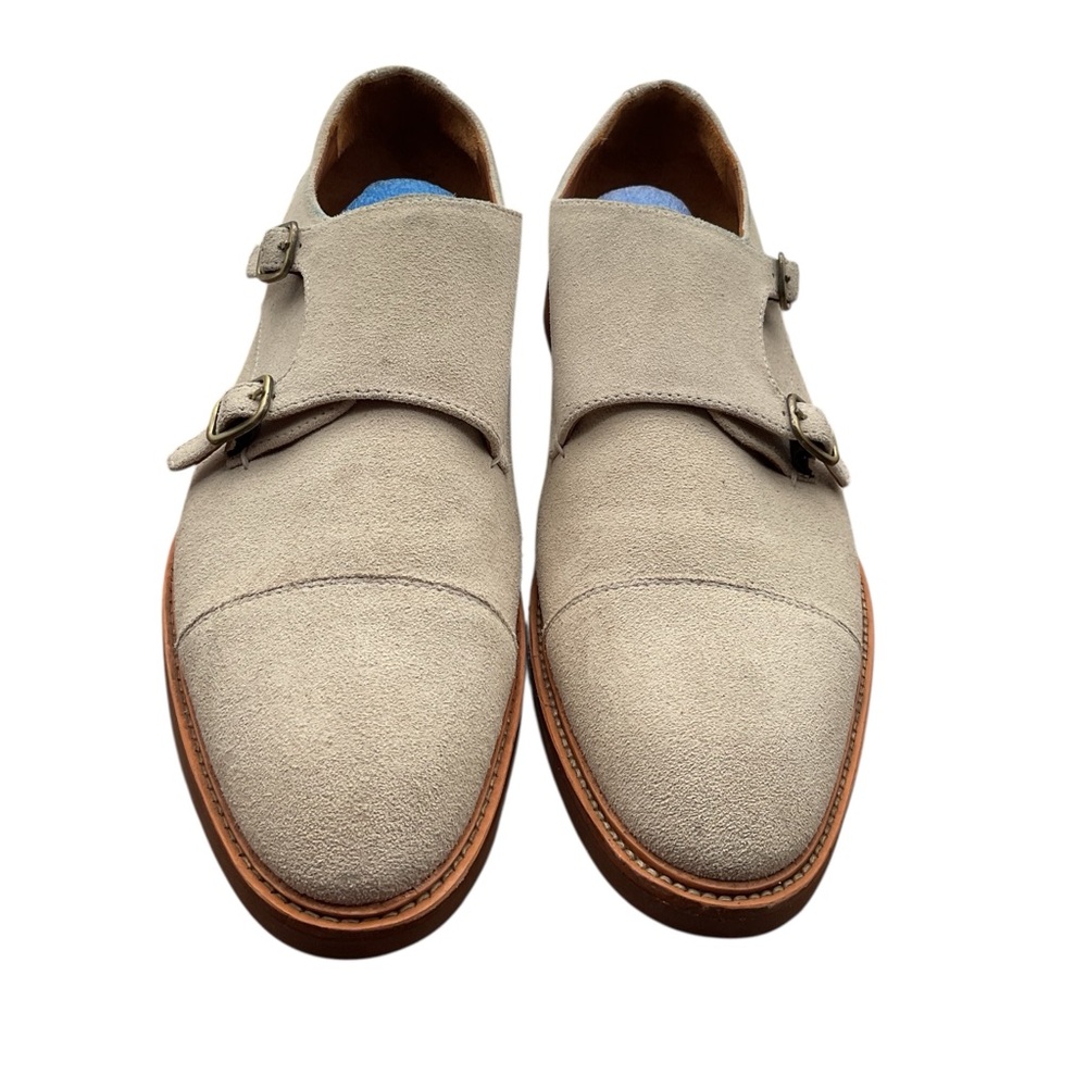 Gordon Rush Light Tan Monk Strap Oxfords‎